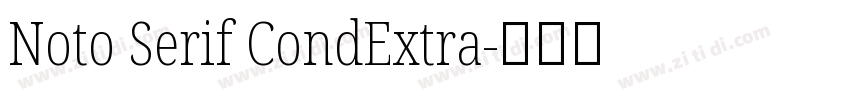 Noto Serif CondExtra字体转换
